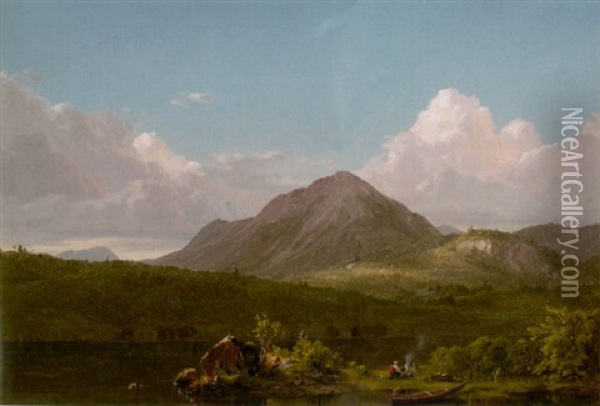 Mount Newport On Mount Desert Island Oil Painting - Frederic Edwin Church
