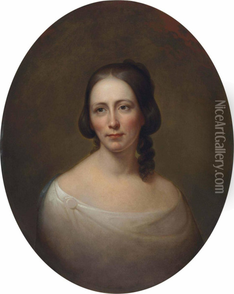 Portrait Of Amelia Priestman Oil Painting - Rembrandt Peale