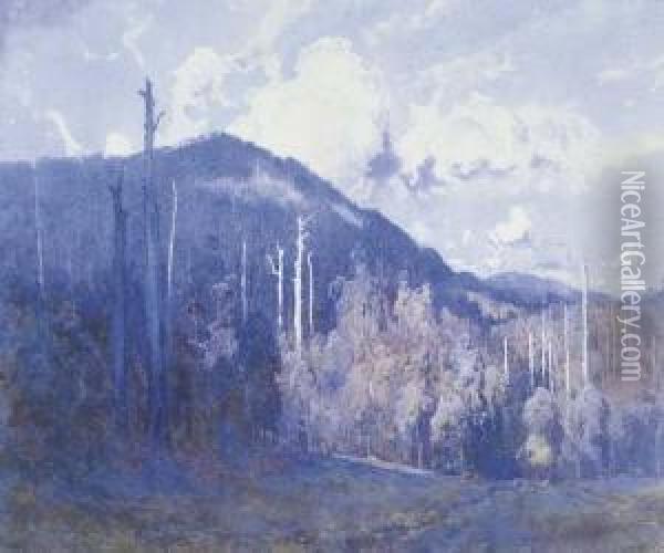 The Blue Haze Oil Painting - Theodore Penleigh Boyd