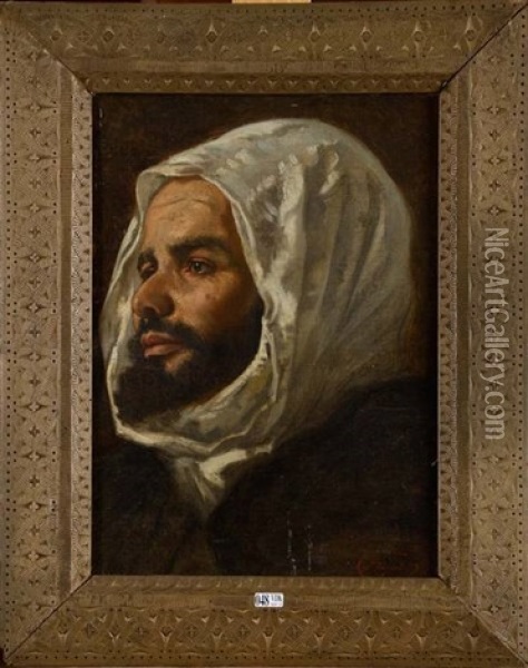 Portrait D'un Algerien Oil Painting - Jose Tapiro Y Baro