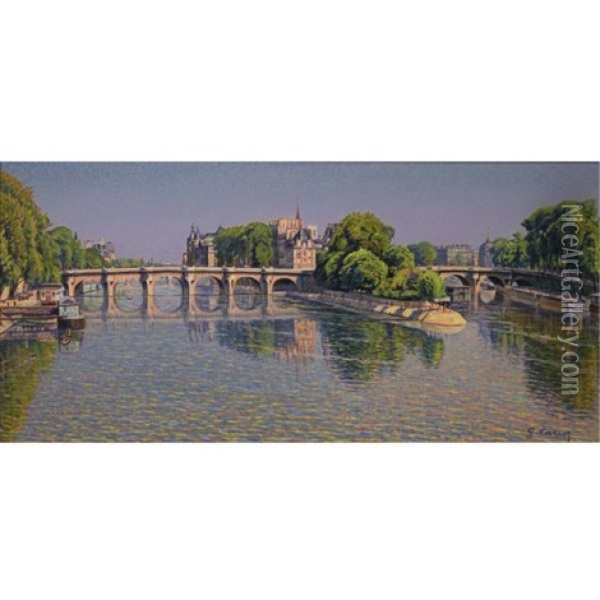 Pont Neuf Oil Painting - Gustave Camille Gaston Cariot