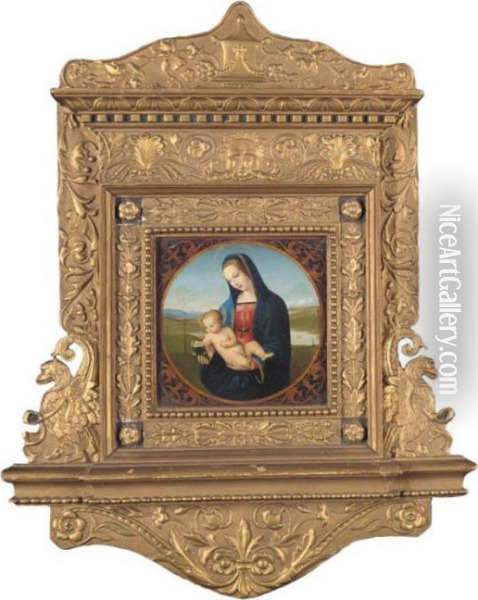 The Madonna And Child Oil Painting - Raphael (Raffaello Sanzio of Urbino)