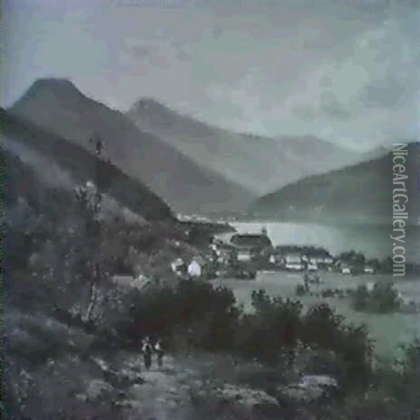 Sommertag Am Tegernsee Oil Painting - Georg Engelhardt