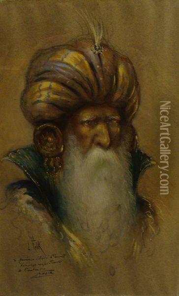 Homme Au Turban Oil Painting - L Felk