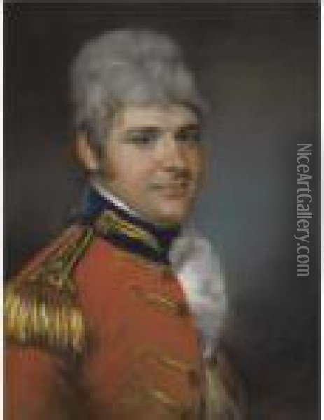Portrait Of Captain Benjamin Sydenham (1777-1828) Oil Painting - John Russell