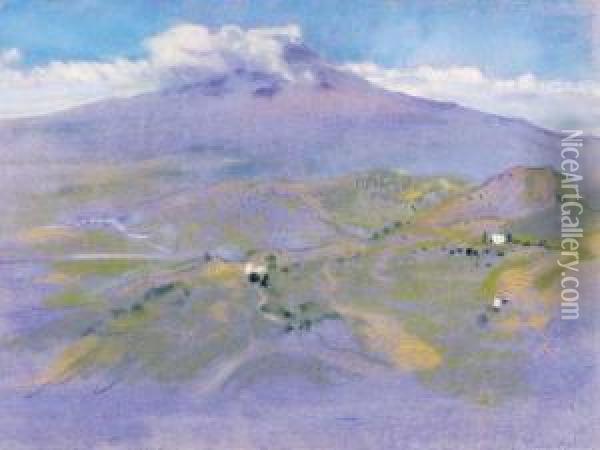 Widok Na Pico De Teide Oil Painting - Kazimierz Stabrowski