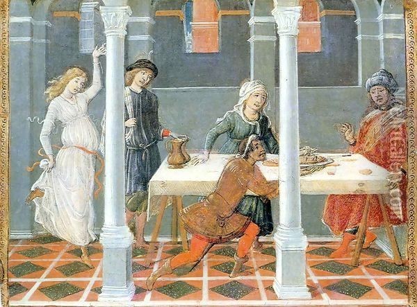 Banquet of Herod Oil Painting - Matteo Di Giovanni