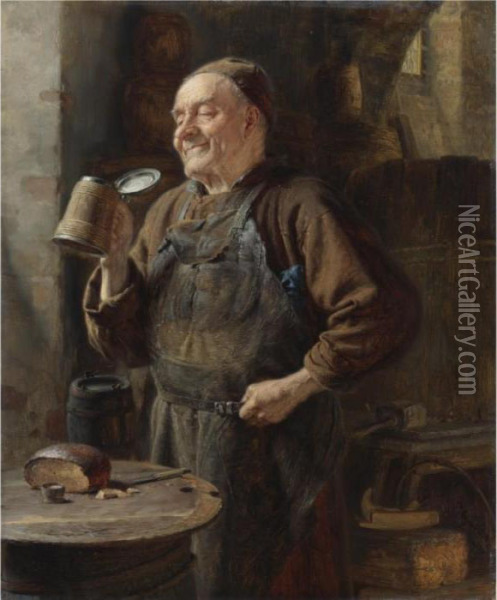 The Brewmaster Oil Painting - Eduard Von Grutzner