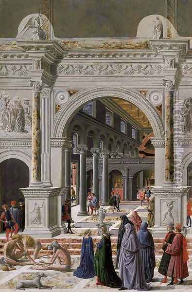 Presentation of the Virgin in the Temple 1467 Oil Painting - Fra Carnevale