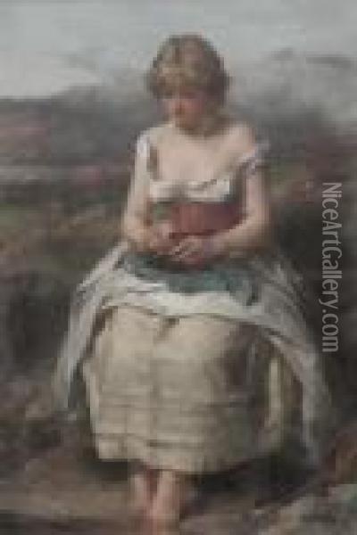 Highland Lass Oil Painting - Thomas Faed