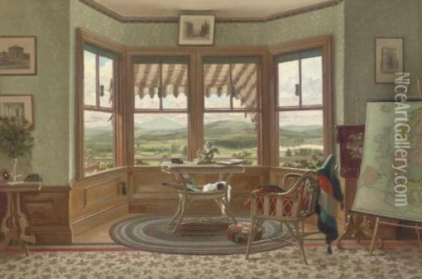 Interior At The Mountains Oil Painting - Emil Otto Grundmann