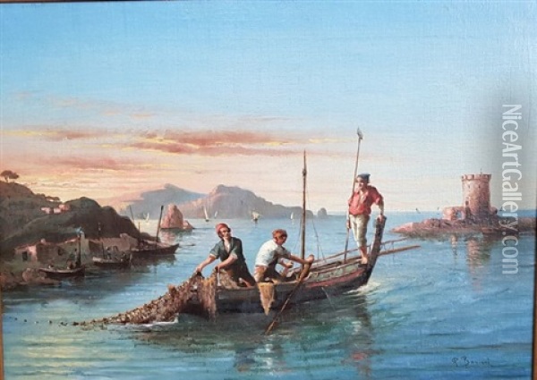 Marina Di Capri Oil Painting - Pietro Barucci