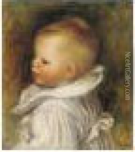 Buste D'enfant Oil Painting - Pierre Auguste Renoir