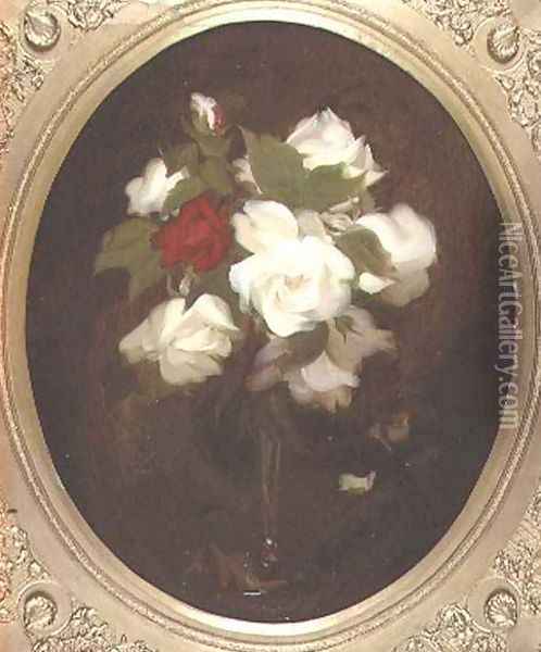 Still Life with Roses Oil Painting - James Stuart Park