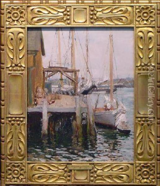 Gloucester Docks Oil Painting - Ernest Ludwig Ipsen