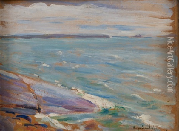 Impressionist Seascape Oil Painting - Hugo Simberg