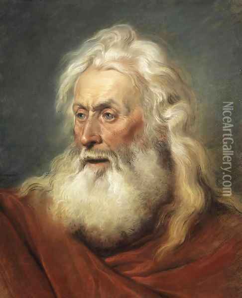 Head of an Apostle Oil Painting - Jean-Michel Moreau