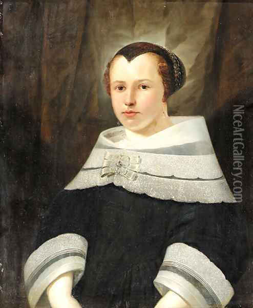 Portrait of a lady Oil Painting - Anthony van Ravesteyn