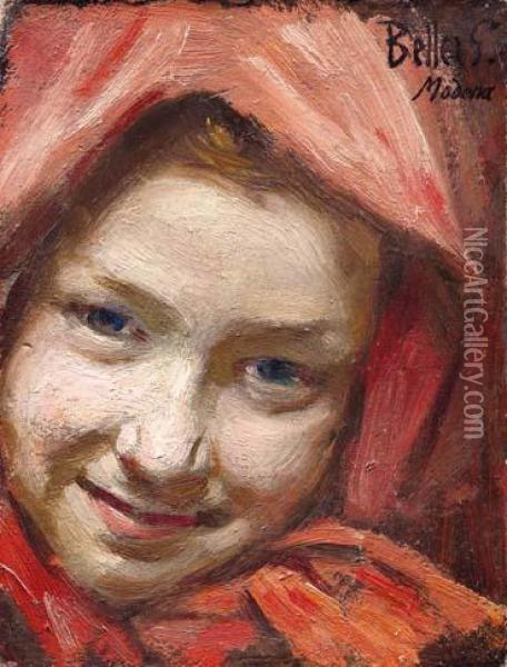 Cappuccetto Rosso Oil Painting - Gaetano Bellei