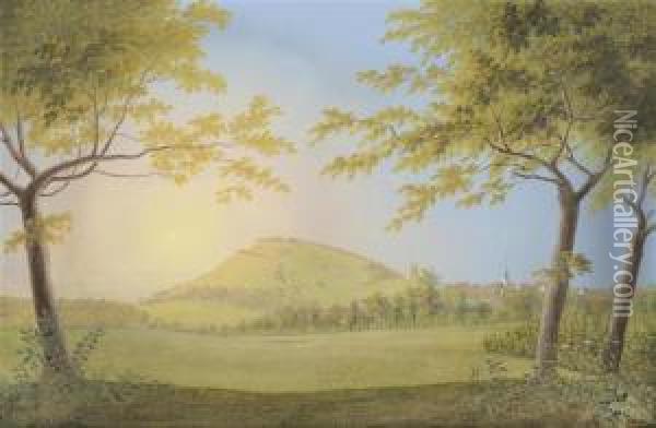 The Au Peninsula Oil Painting - Ludwig Bleuler