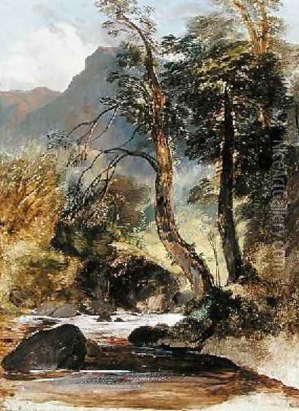 Highland Pool Oil Painting - Sir Edwin Henry Landseer