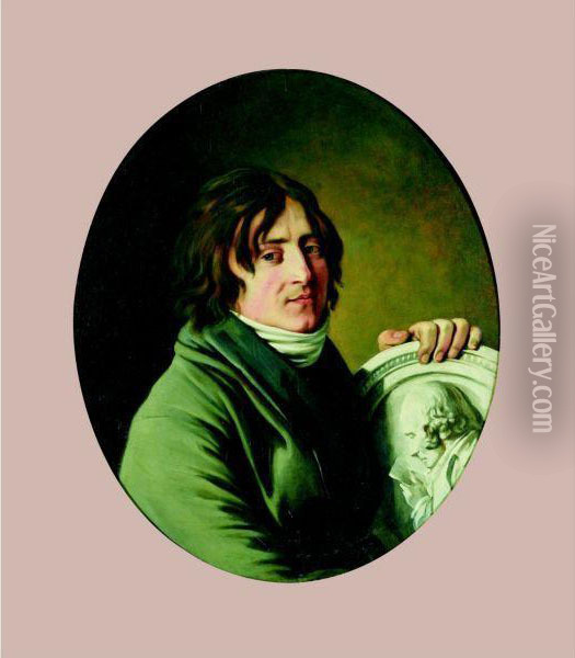 Portrait Presume De Chinard Oil Painting - Philippe Auguste Hennequin