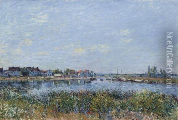 Saint-mammes, Le Matin Oil Painting - Alfred Sisley