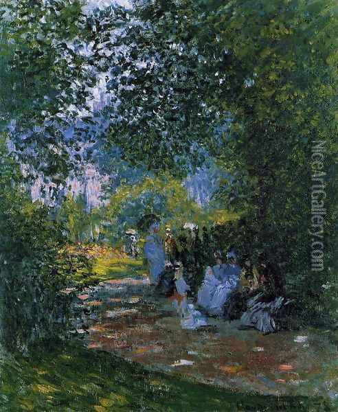 At The Parc Monceau Oil Painting - Claude Oscar Monet