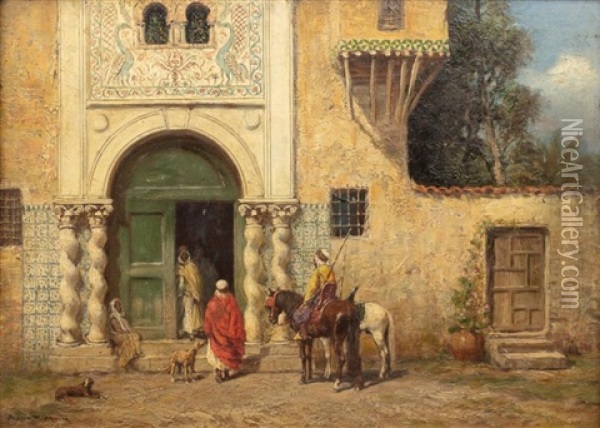 Le Messager Du Sultan Oil Painting - Addison Thomas Millar