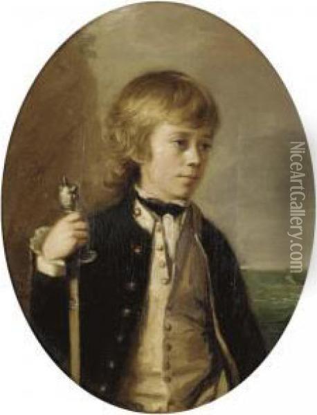 Portrait Of Henry William Baynton, Aged 13 Years, 6 Months, Midship Man In The Cleopatra Oil Painting - Thomas Hickey