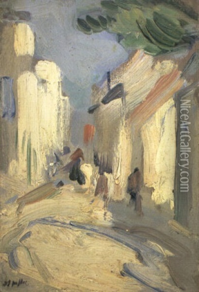 Street Scene, France Oil Painting - Samuel John Peploe