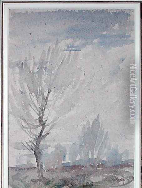 Study of a Tree Oil Painting - Arthur Rackham