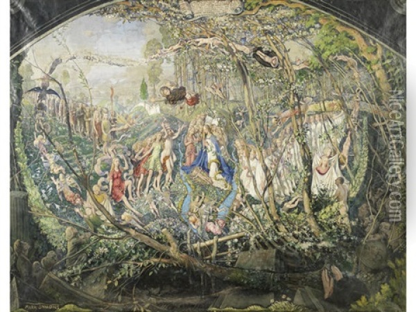 The Earthly Paradise Oil Painting - Mark Lancelot Symons