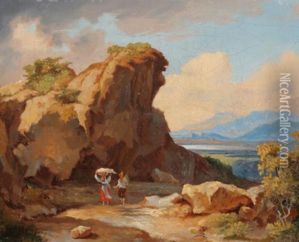 Vandorok Olasz Tajban Oil Painting - Karoly, the Elder Marko