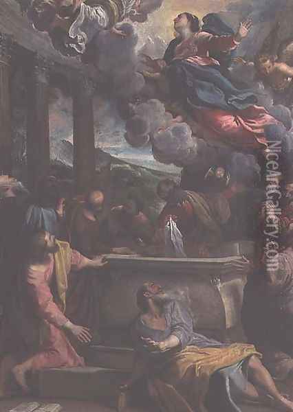 The Assumption of the Virgin, c.1590 Oil Painting - Annibale Carracci
