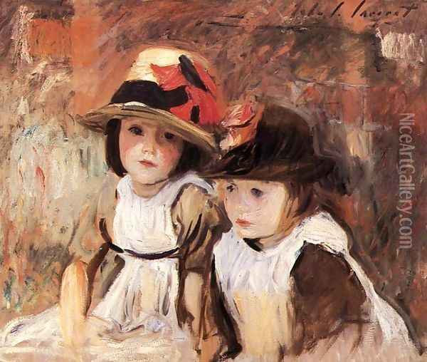 Village Children Oil Painting - John Singer Sargent