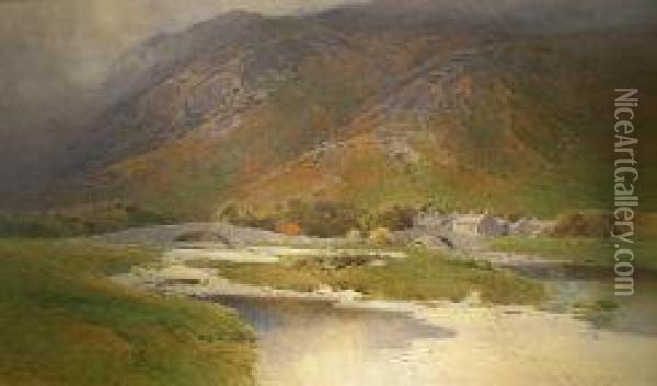 Grange - Borrowdale, Cumberland Oil Painting - Arthur Tucker