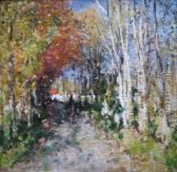 Paysage D'automne Oil Painting - Pierre Eugene Montezin