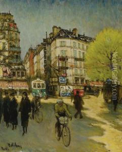 Place De La Republique Oil Painting - Peter Alexandrovitch Nilouss
