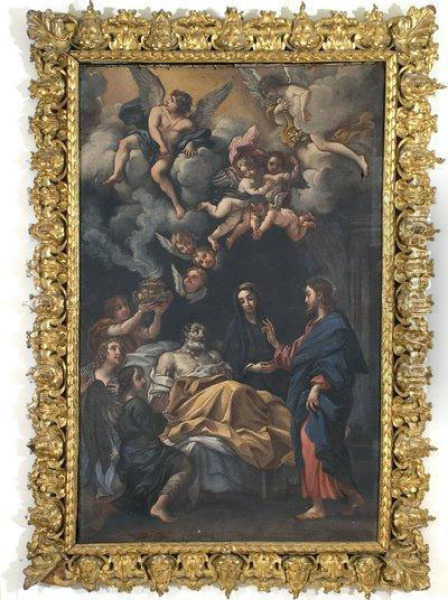 Transito Di San Giuseppe Oil Painting - Carlo Maratta or Maratti