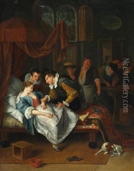 The Doctor'svisit Oil Painting - Jan Steen