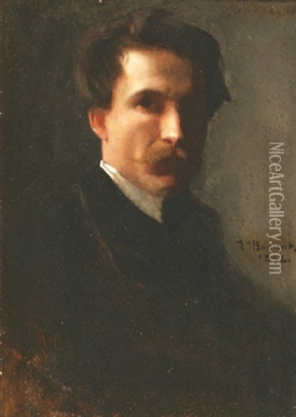 Portrait D'homme Oil Painting - Leon Bonnat