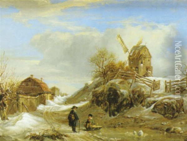 Spelbonskan Oil Painting - Johann Christian Berger