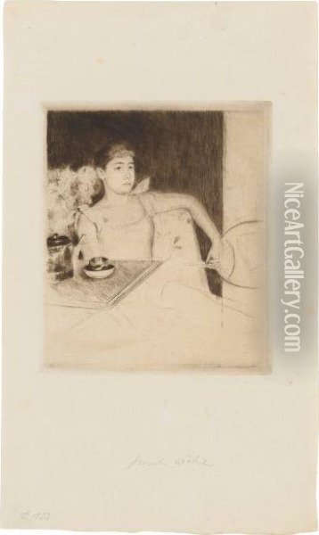Le The Oil Painting - Mary Cassatt