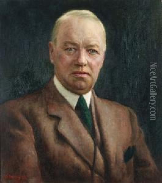 Portrait Of Mr Brash Oil Painting - Harvey Harold