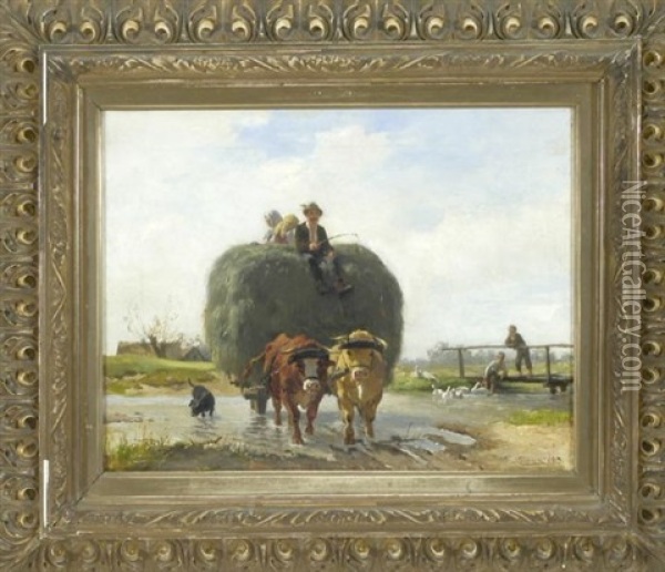 Heimkehr Von Der Heuernte Oil Painting - Carl Roux