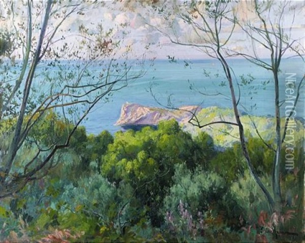 Foradada, Costa De Deia Oil Painting - Eliseo Meifren y Roig