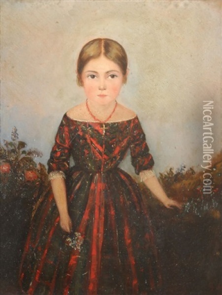 Retrato De Magdalena Mac Nab Oil Painting - Prilidiano Pueyrredon