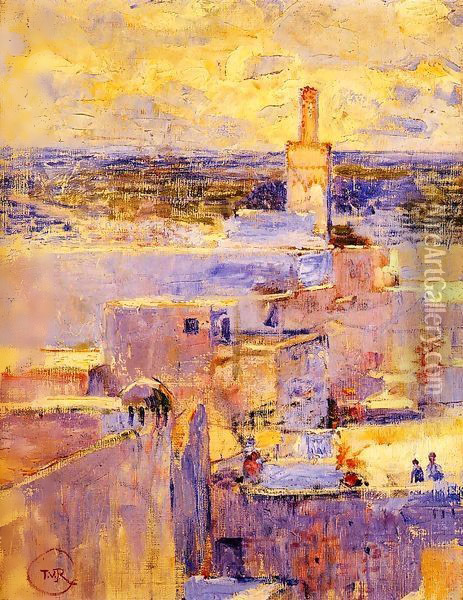 View of Meknes, Morocco Oil Painting - Theo van Rysselberghe