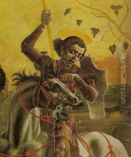 St. George and the Dragon (San Giorgio e il drago) Oil Painting - Cosme Tura